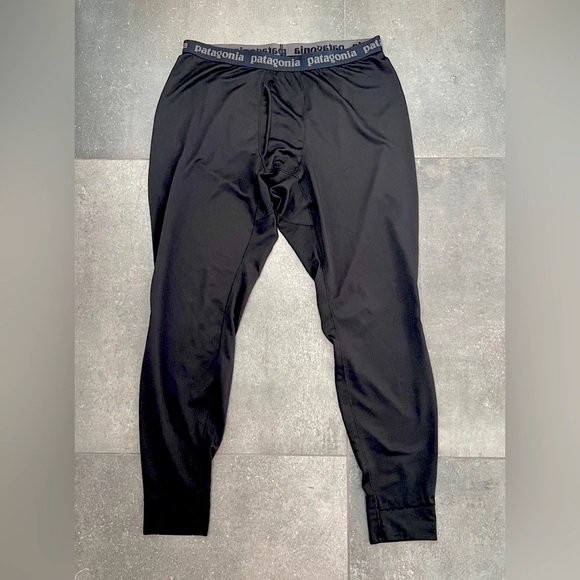 Patagonia Men's Capilene Thermal MidWeight Bottoms Black Baselayer Pants XL - Picture 4 of 10